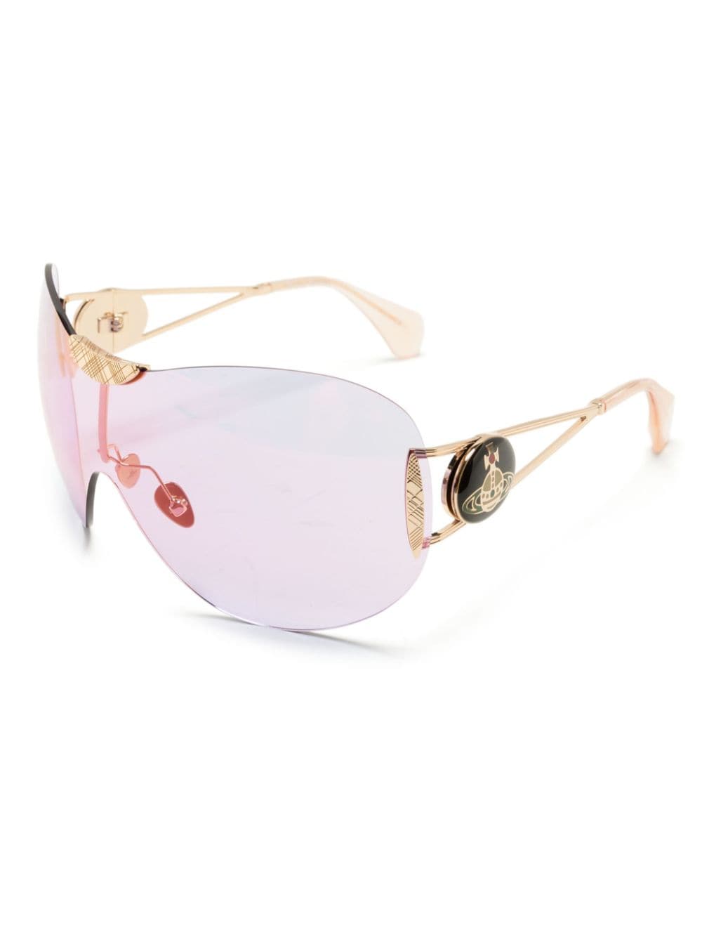 Vivienne Westwood Tina rimless oversize-frame sunglasses - Goud