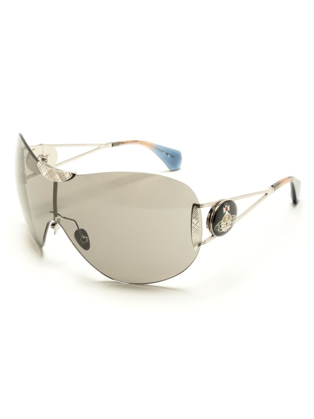 Vivienne Westwood Tina rimless oversize-frame sunglasses - Zilver