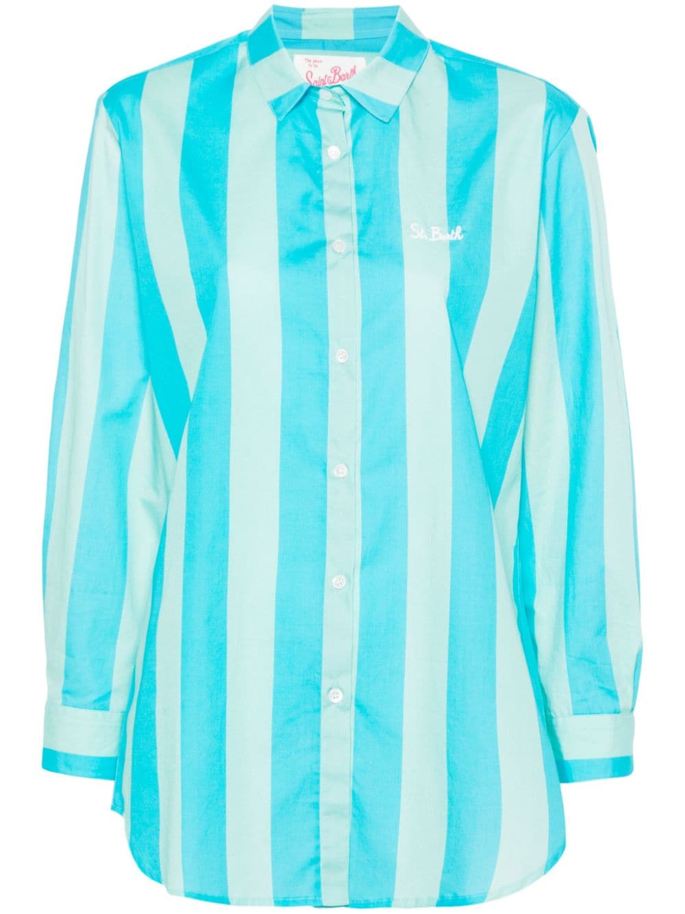 Mc2 Saint Barth Brigitte Stripe Shirt In Blue