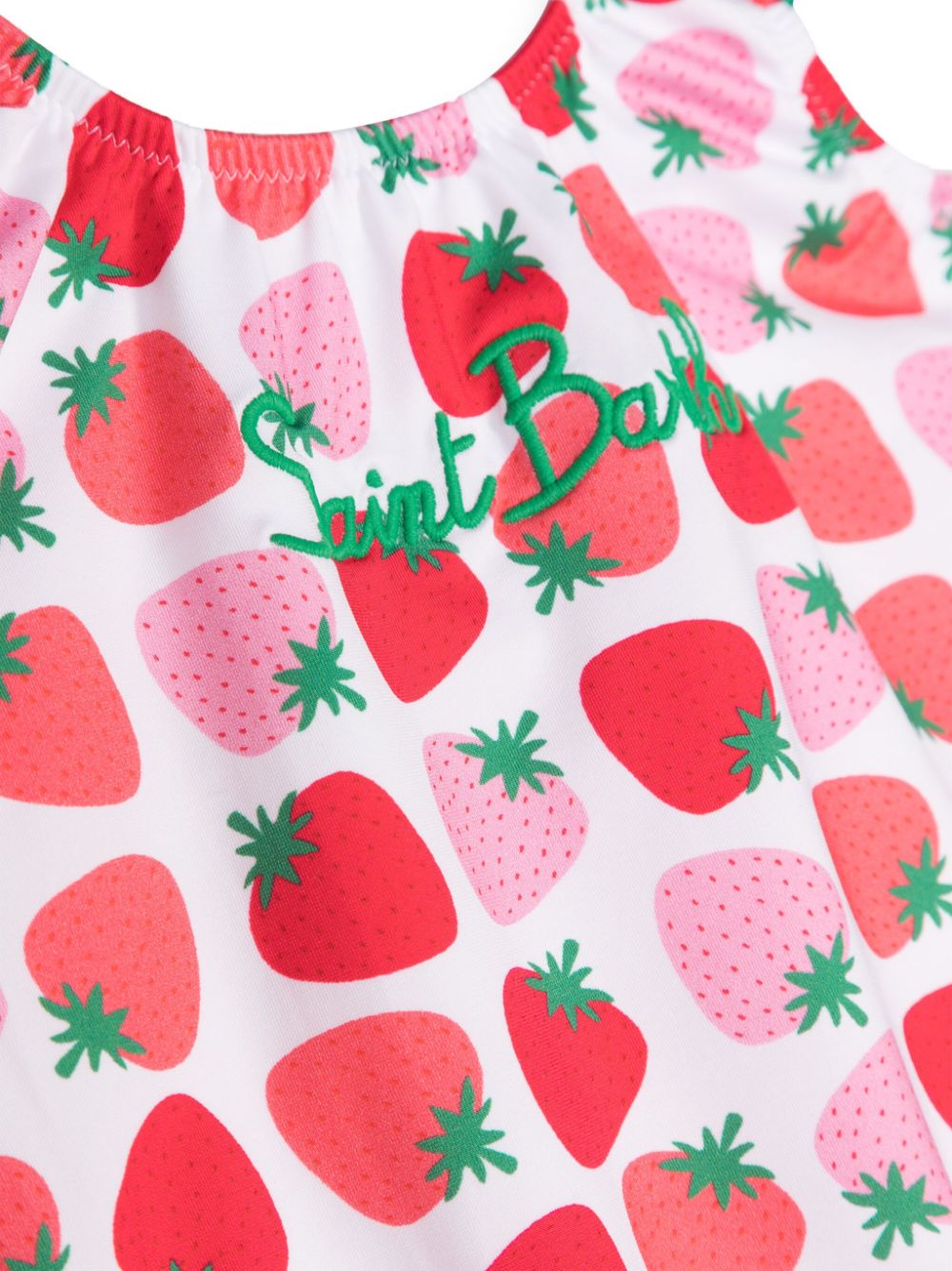 MC2 Saint Barth Kids strawberry-print swimsuit - Roze