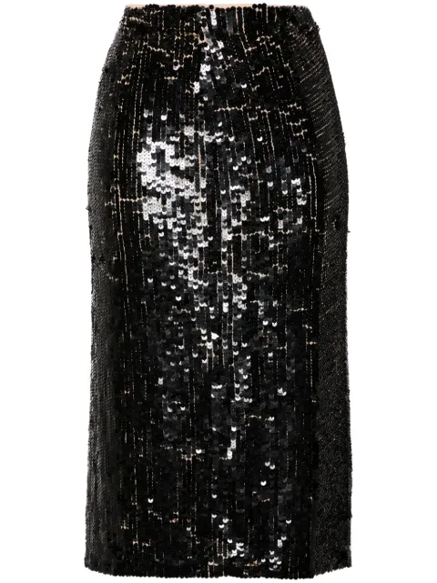 P.A.R.O.S.H. sequined midi skirt