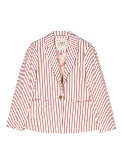 Scotch & Soda single-breasted seersucker blazer