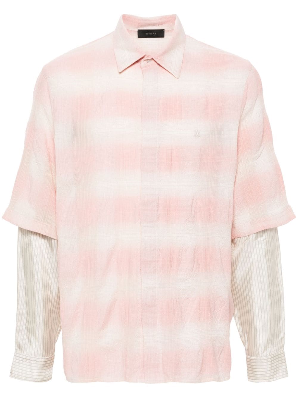 AMIRI double-sleeve shirt Roze