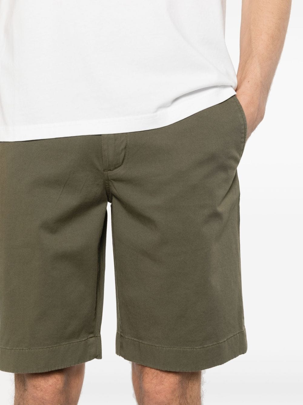 Woolrich Bermuda shorts met geverfd effect Groen