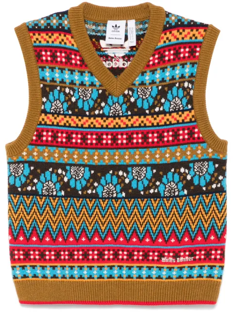 adidas x Wales Bonner intarsia-knit vest