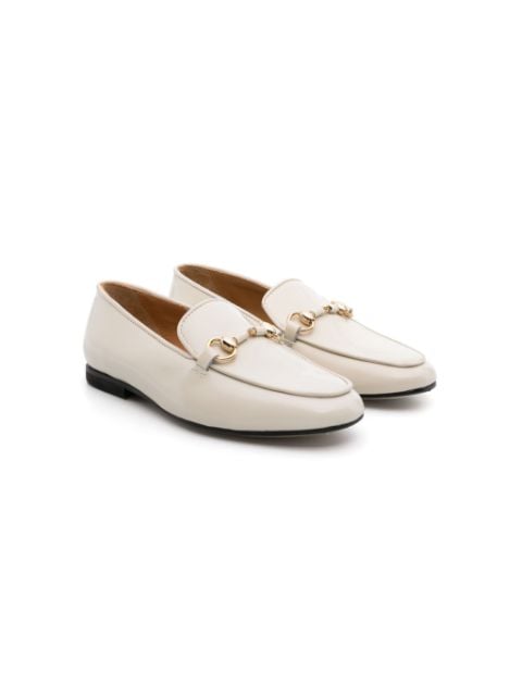 Gallucci Kids horsebit-detail leather loafers