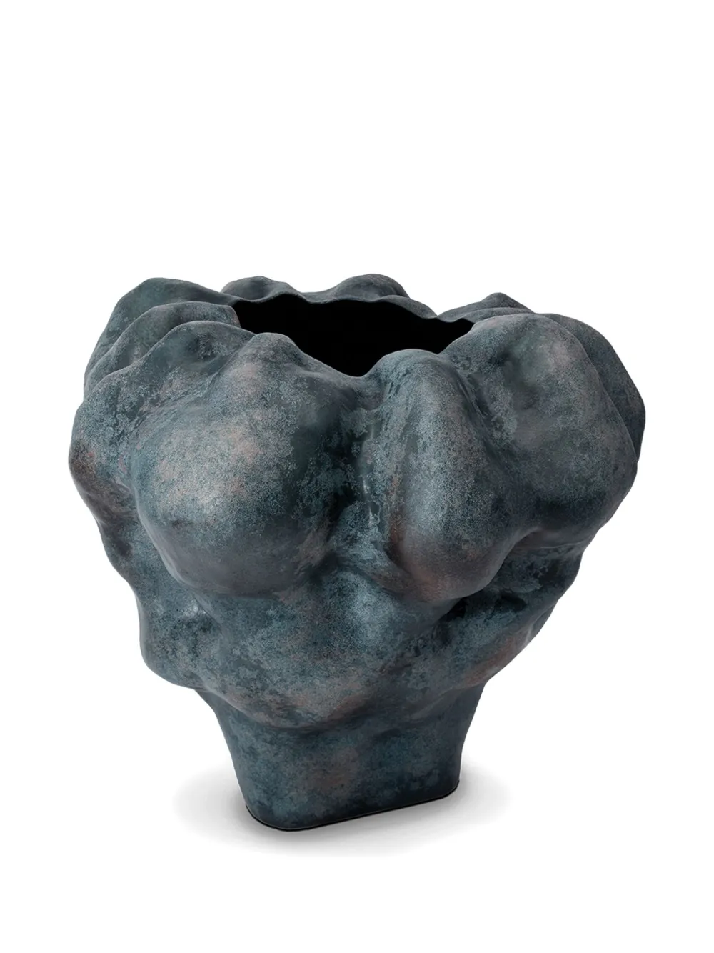 L'Objet short Timna vase (38cm) - Grijs