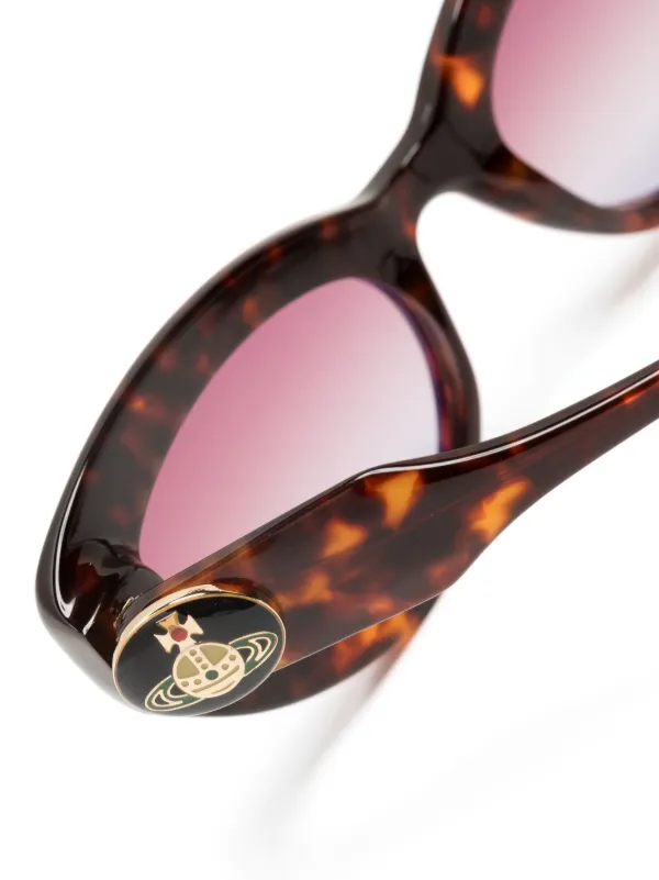 Vivienne Westwood トータスシェル キャットアイ サングラス | レッド  