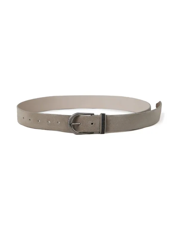 Brunello Cucinelli Cintura In Pelle | Grigio | FARFETCH IT