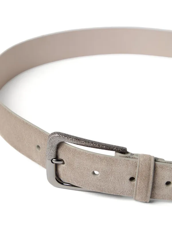 Brunello Cucinelli Leather Belt | Grey | FARFETCH AO display picture 1