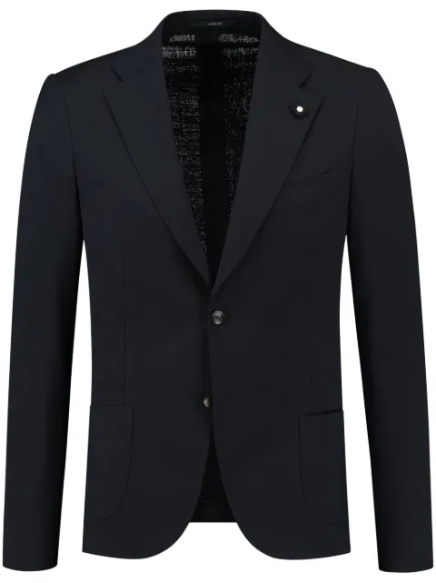 Lardini brooch-detail single-breasted blazer
