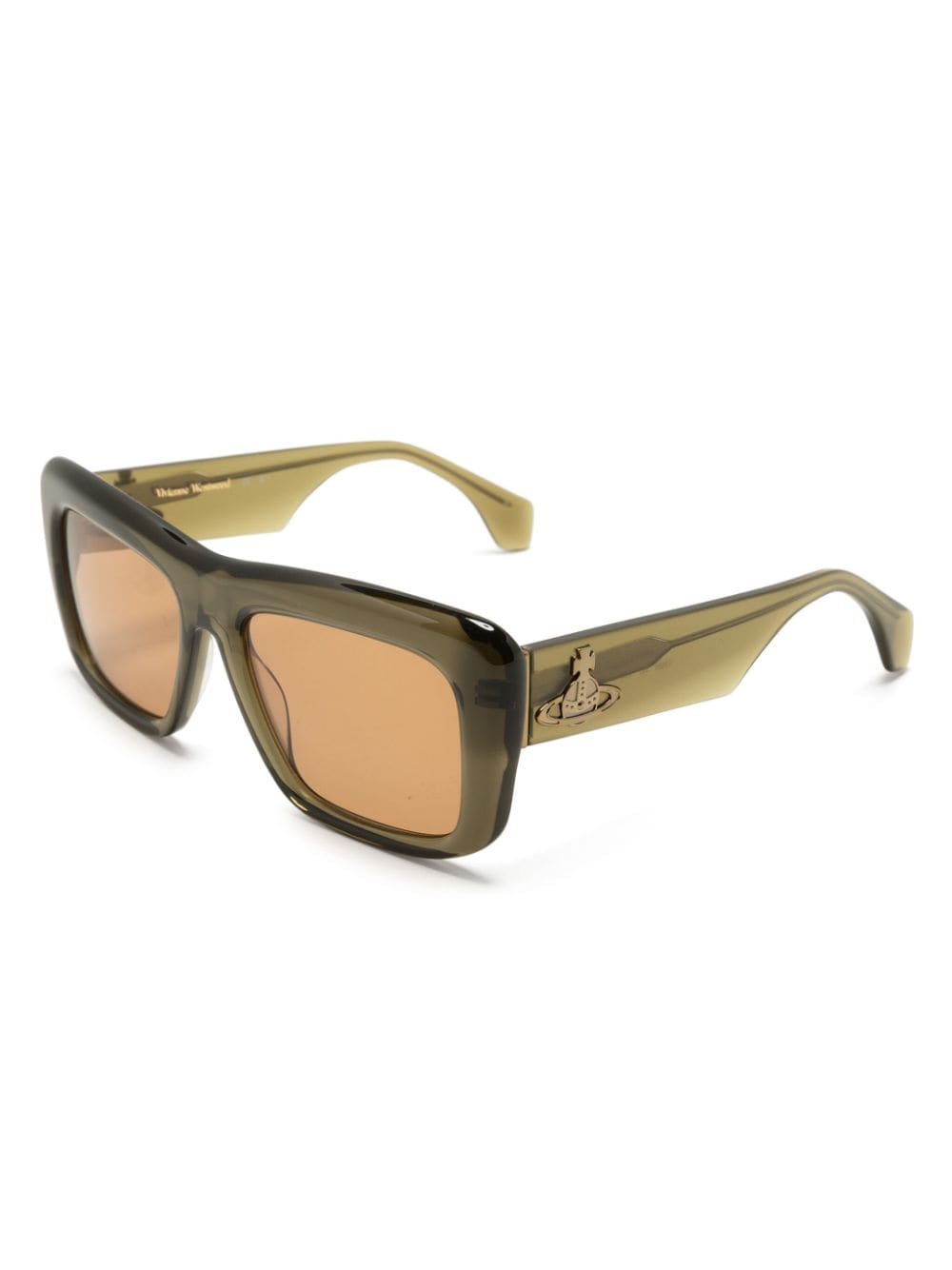 Vivienne Westwood Laurent rectangle-frame sunglasses - Grijs