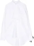 marina yee draped cotton shirt - White