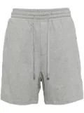 C2h4 mélange-effect cotton track shorts - Grey