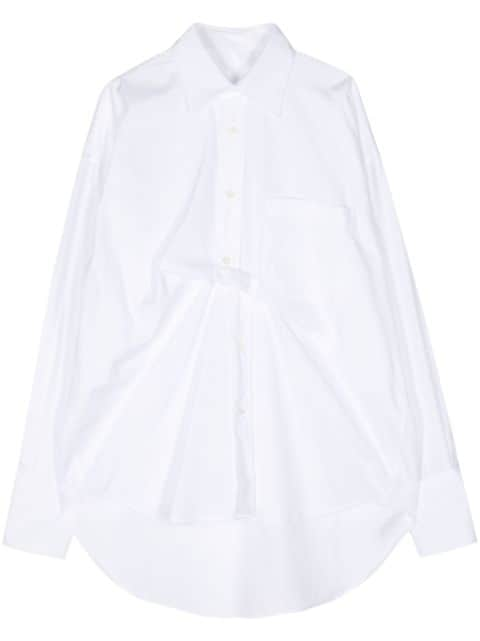 marina yee gathered cotton shirt