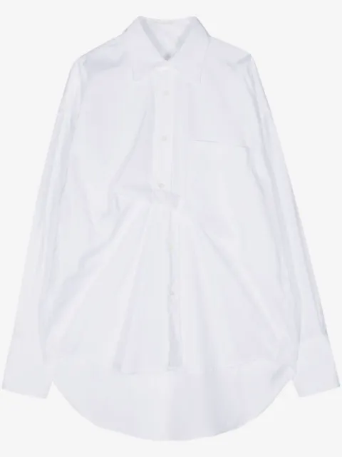 marina yee gathered cotton shirt