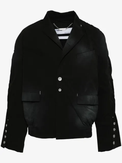 C2h4 blazer con efecto desgastado