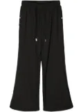 C2h4 cotton wide-leg track pants - Black