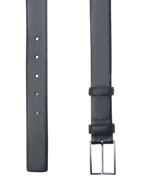 12 STOREEZ smooth-grain leather belt 