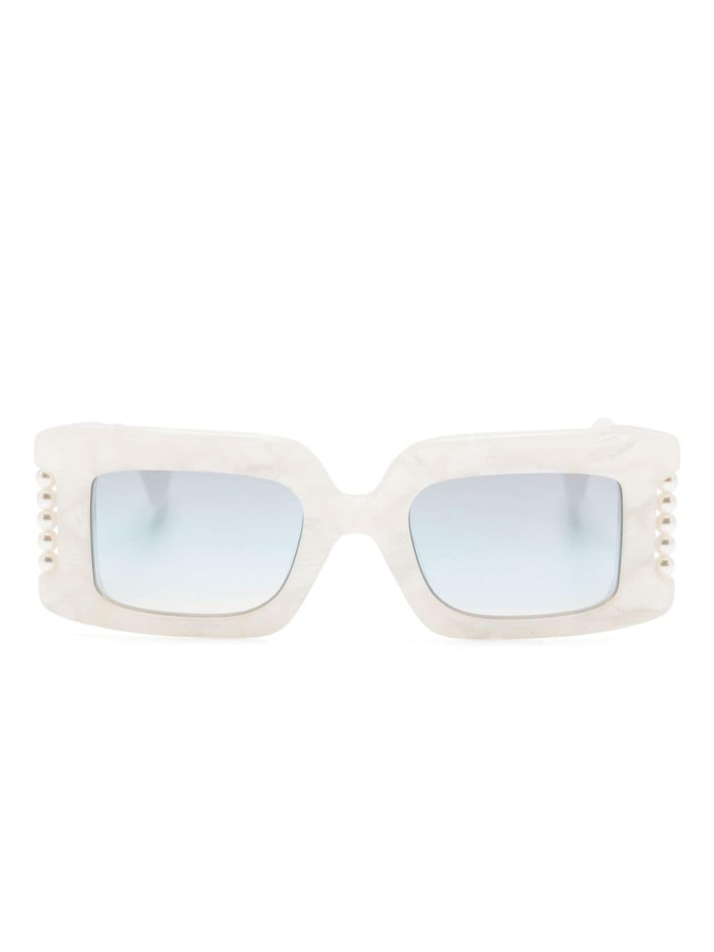 Vivienne Westwood Judy Rectangle-frame Sunglasses In White