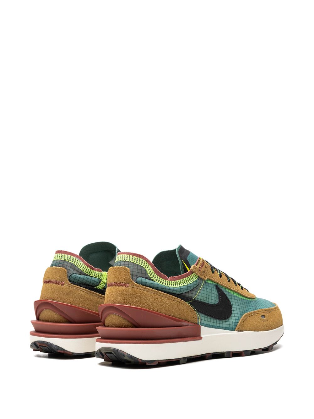 Shop Nike Waffle One Se "golden Moss" Sneakers In Brown