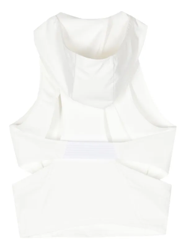 Hyein Seo Asymmetric cut-out Top | White | FARFETCH