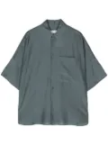 Toogood The Tinker cotton-silk shirt - Blue