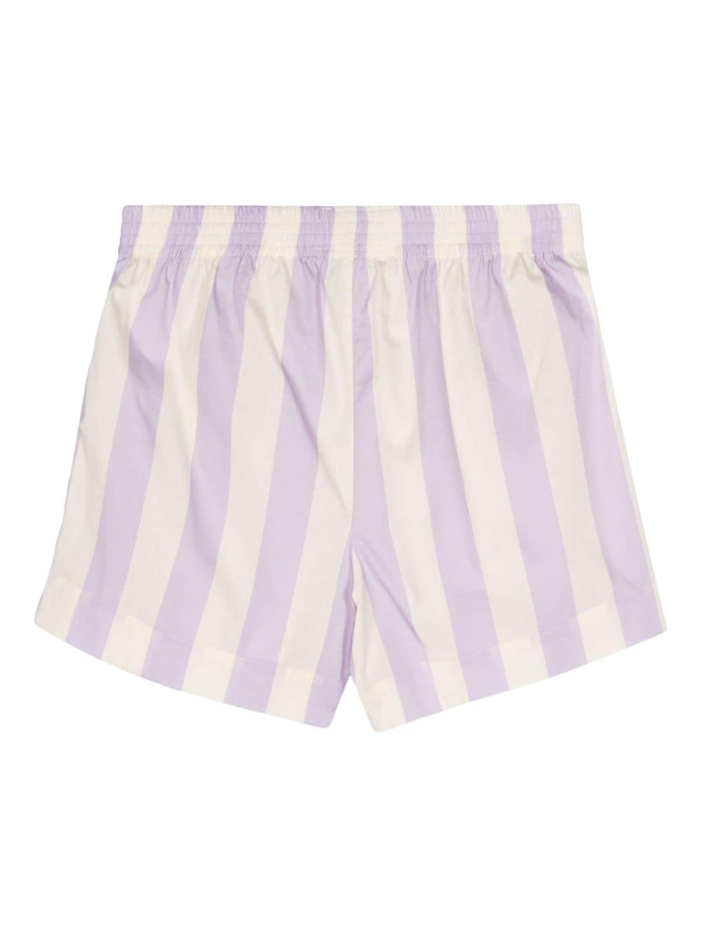 MC2 Saint Barth Meave striped cotton shorts Paars