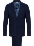 Manuel Ritz single-breasted wool suit - Blue