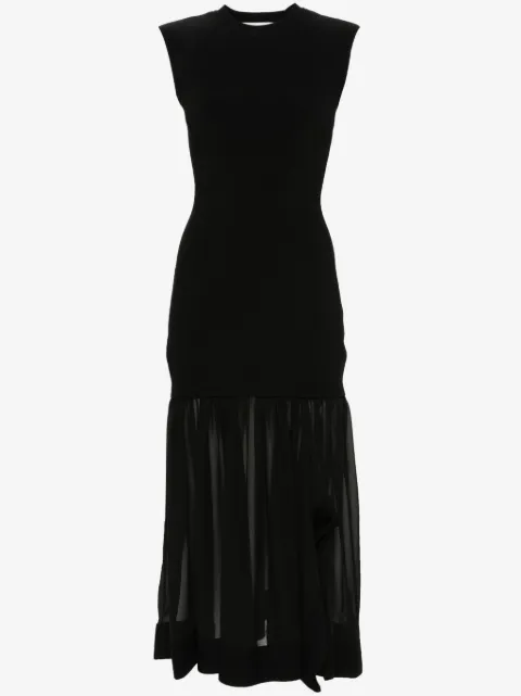 3.1 Phillip Lim vestido midi con diseño tejido de canalé