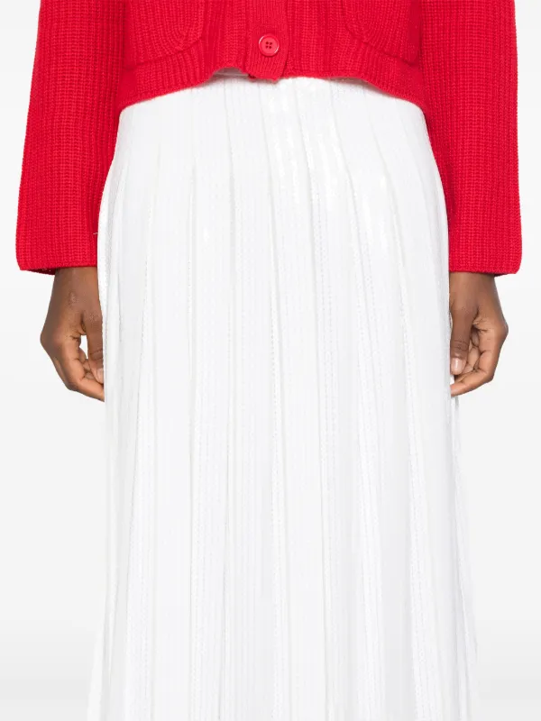 スカート PAROSH Women Skirts D620663LEAK23002 White P.A.R.O.S.H. Godot Maxi Skirt | White | FARFETCH
