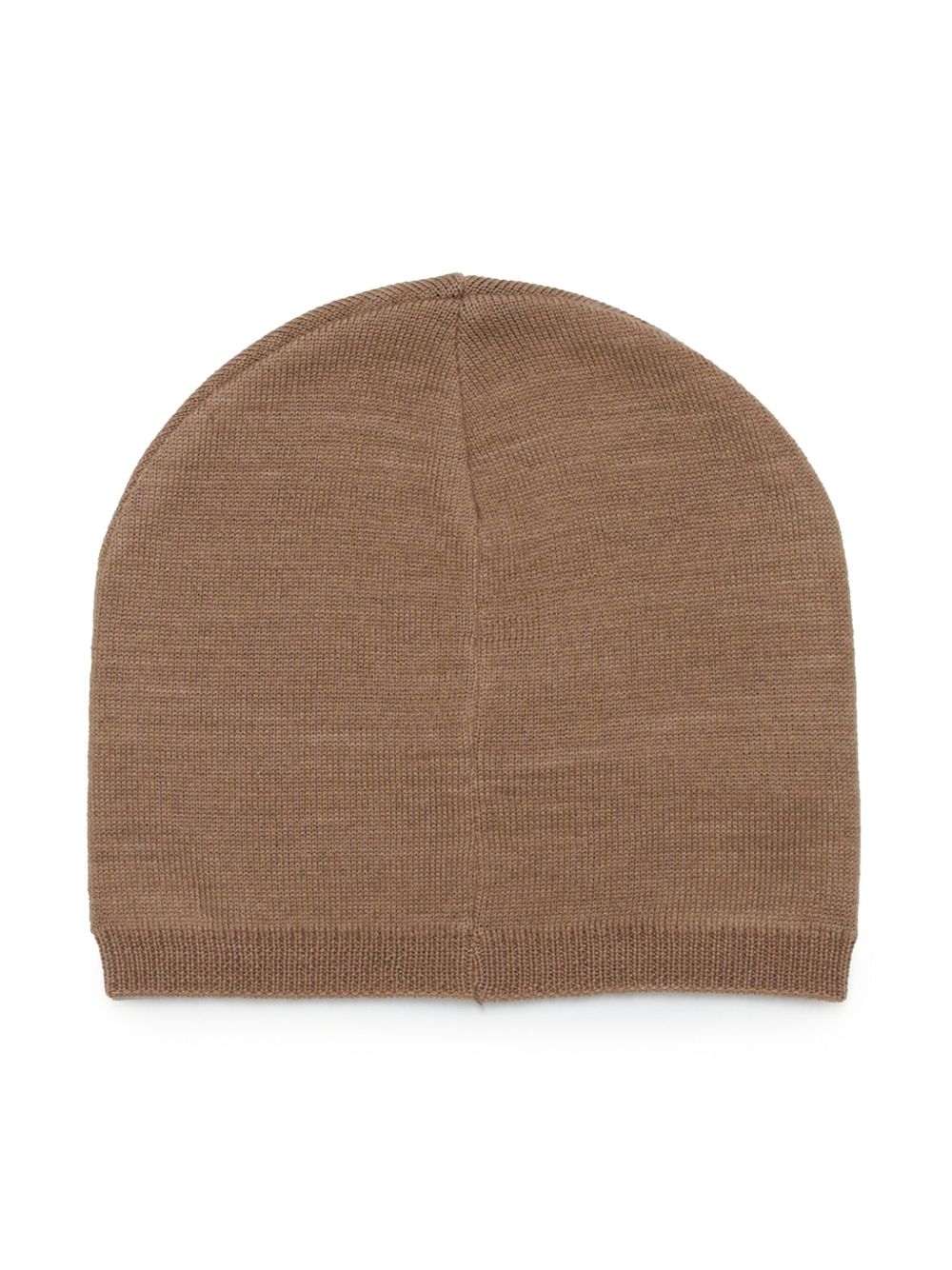 Nº21 Kids intarsia-knit logo beanie hat - Brown