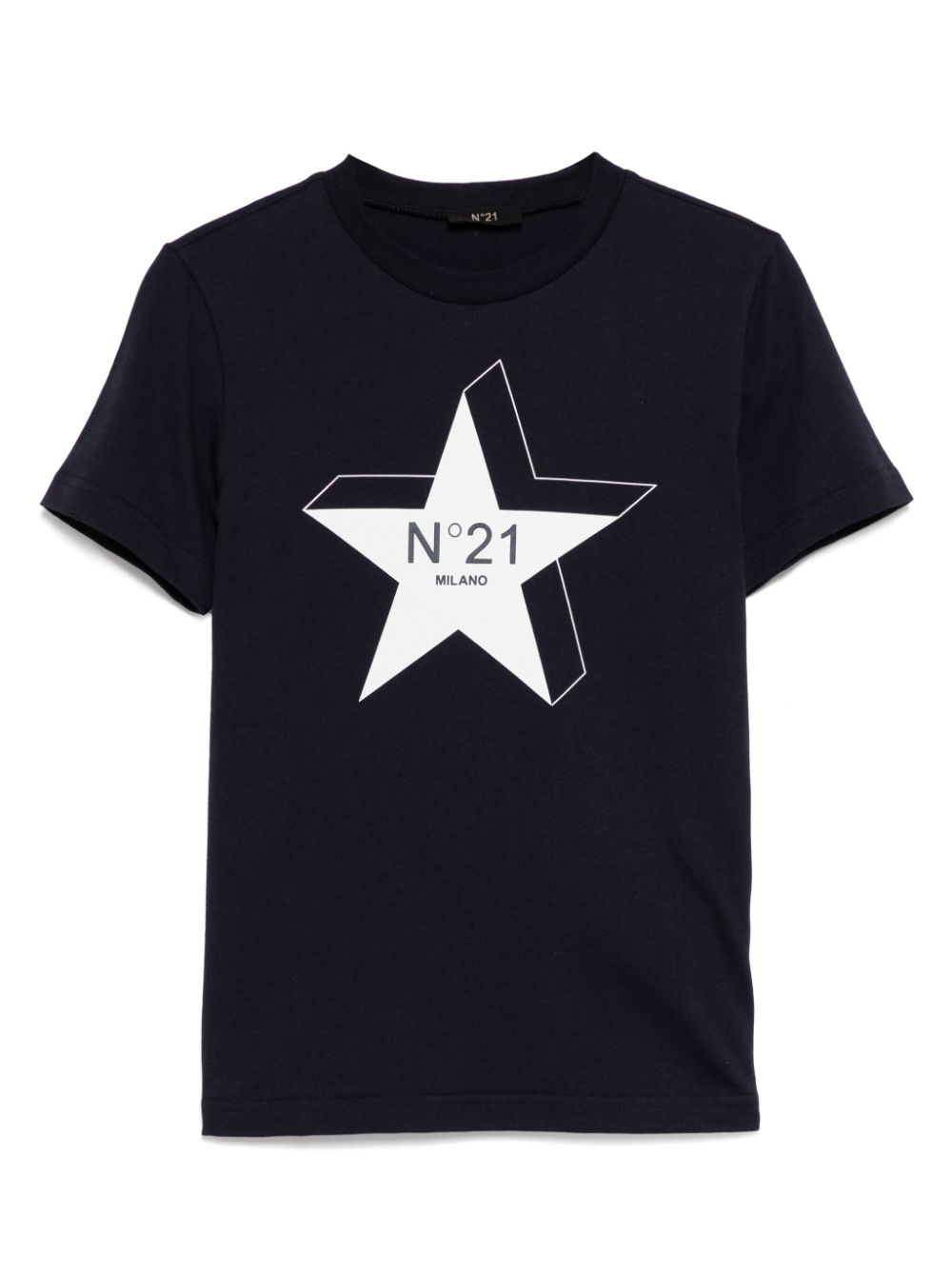 Nº21 Kids star print T-shirt - Blue