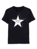 Nº21 Kids star print T-shirt - Blue
