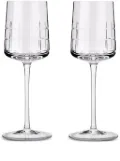 Christofle Graphik white wine glasses (set of two)