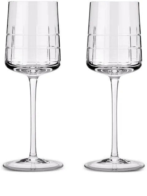 Christofle Graphik wine glasses (set of two)