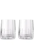 Christofle Graphik water goblets (set of two) - White