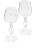 Christofle Tourbillon red wine glasses (set of two) - White