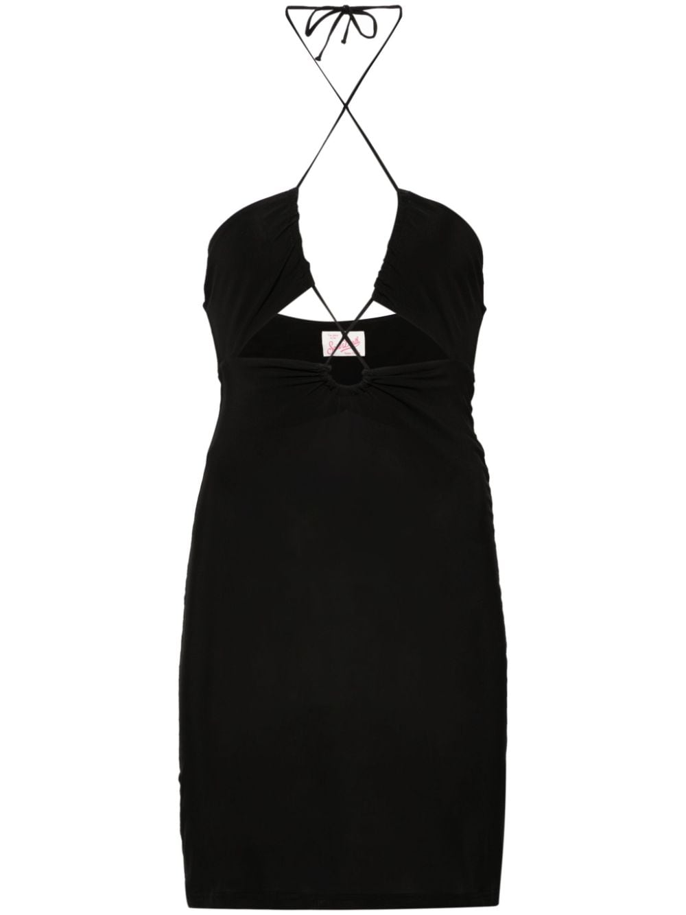 MC2 Saint Barth Gesmockte mini-jurk Zwart
