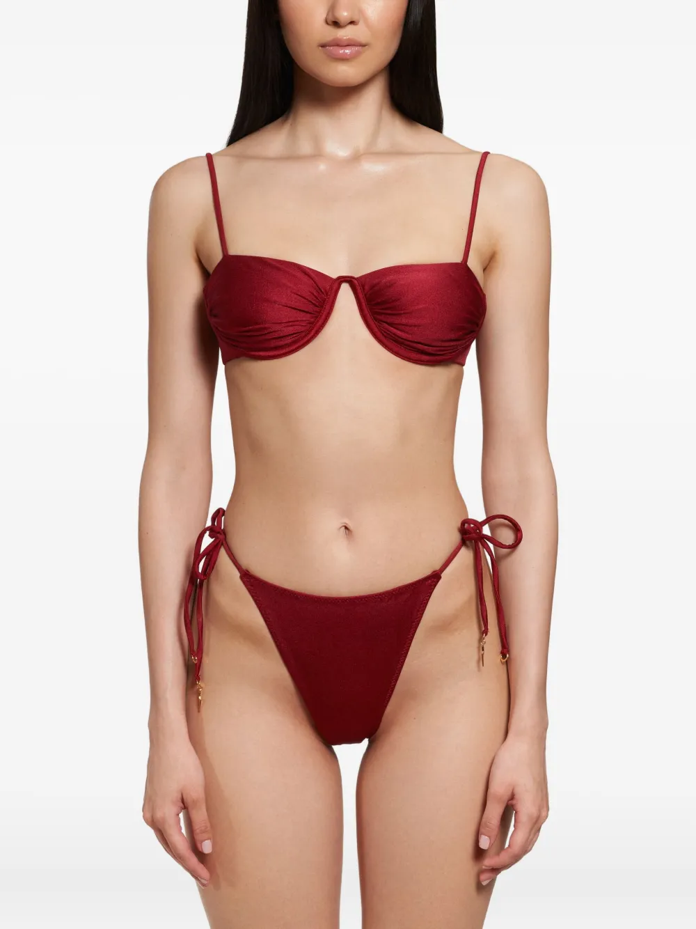 Noire Swimwear Monowire ruched bikini set | Bikinis | Image 2