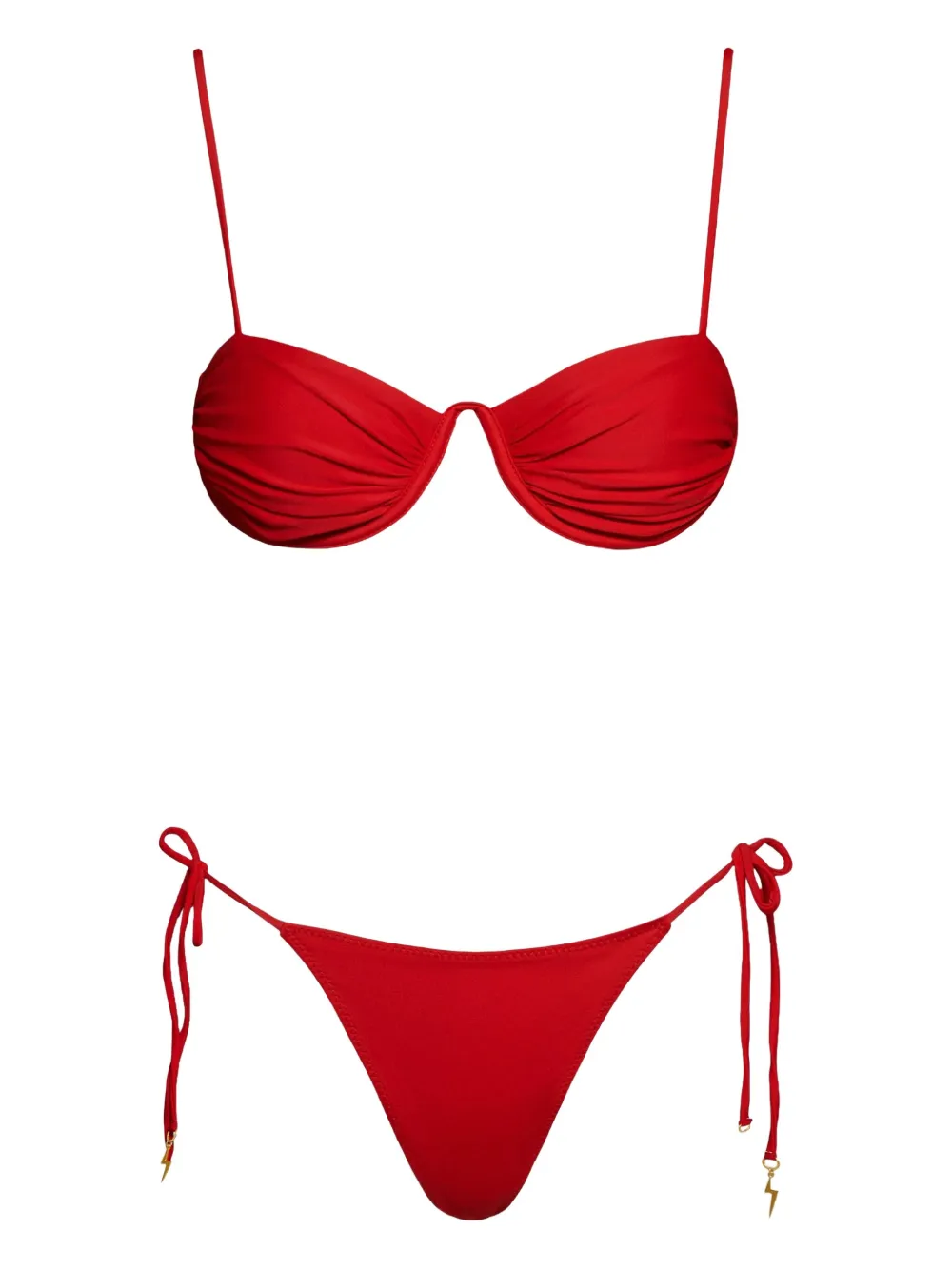 Noire Swimwear monowire bikini set | Red | Image 1