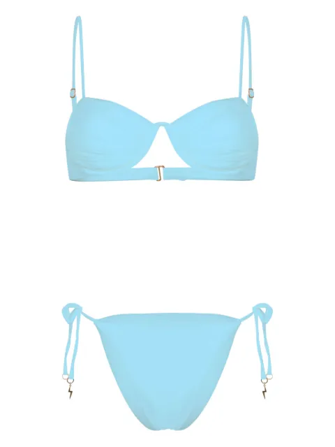 Noire Swimwear Monowire satin bikini set