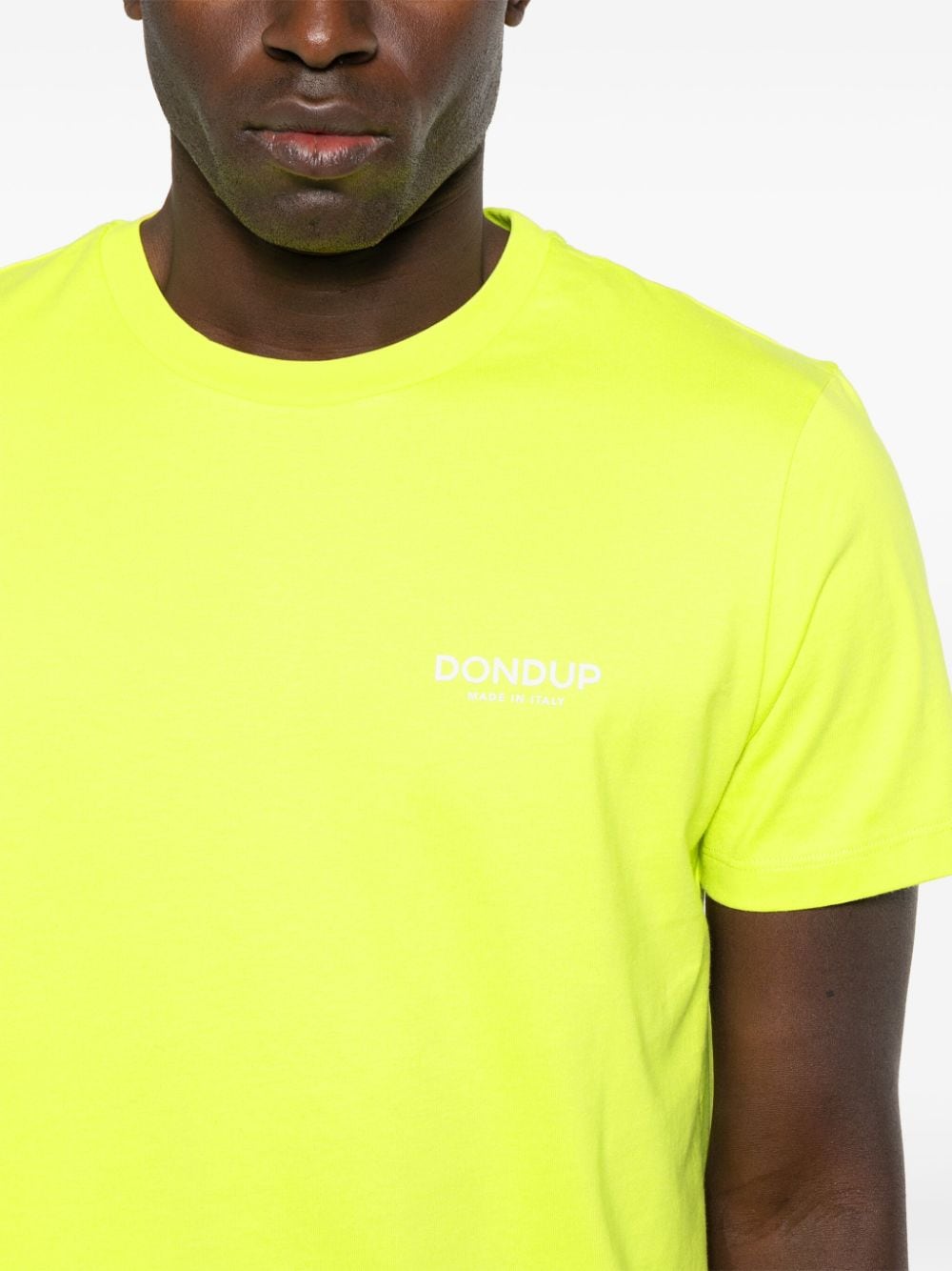DONDUP T-shirt met logoprint Groen