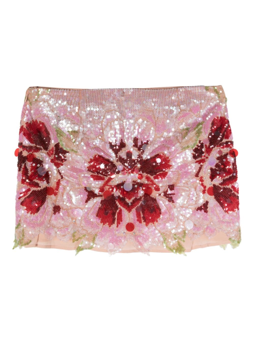 Amen sequin-embellished mini skirt - Roze