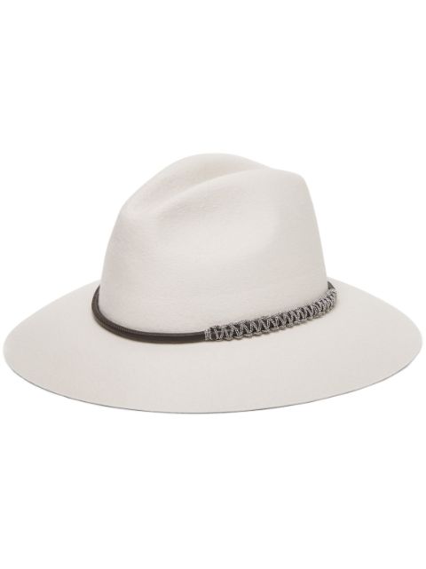 Brunello Cucinelli monili-embellished hat Women