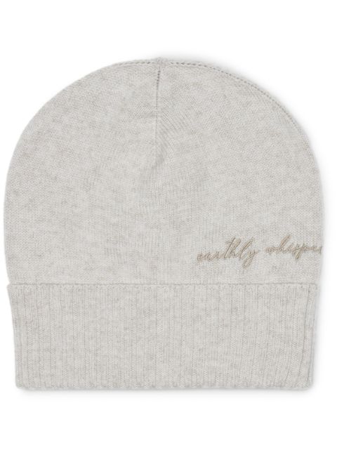 Brunello Cucinelli embroidered knit beanie Women