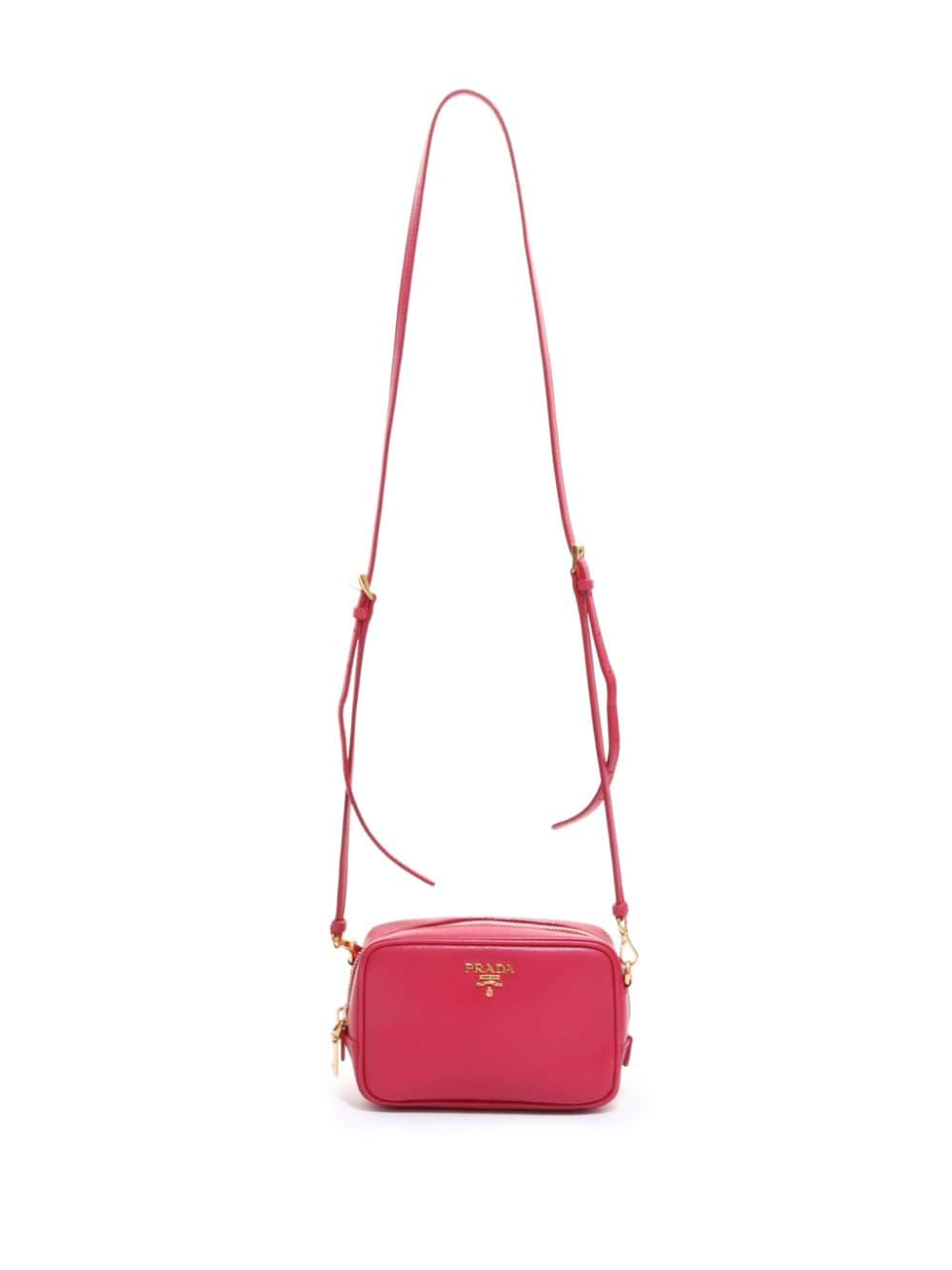 Pre-owned Prada Mini Saffiano Leather Shoulder Bag In Pink