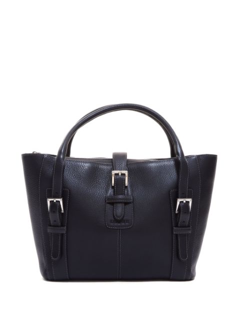 Loewe buckled leather tote bag Women