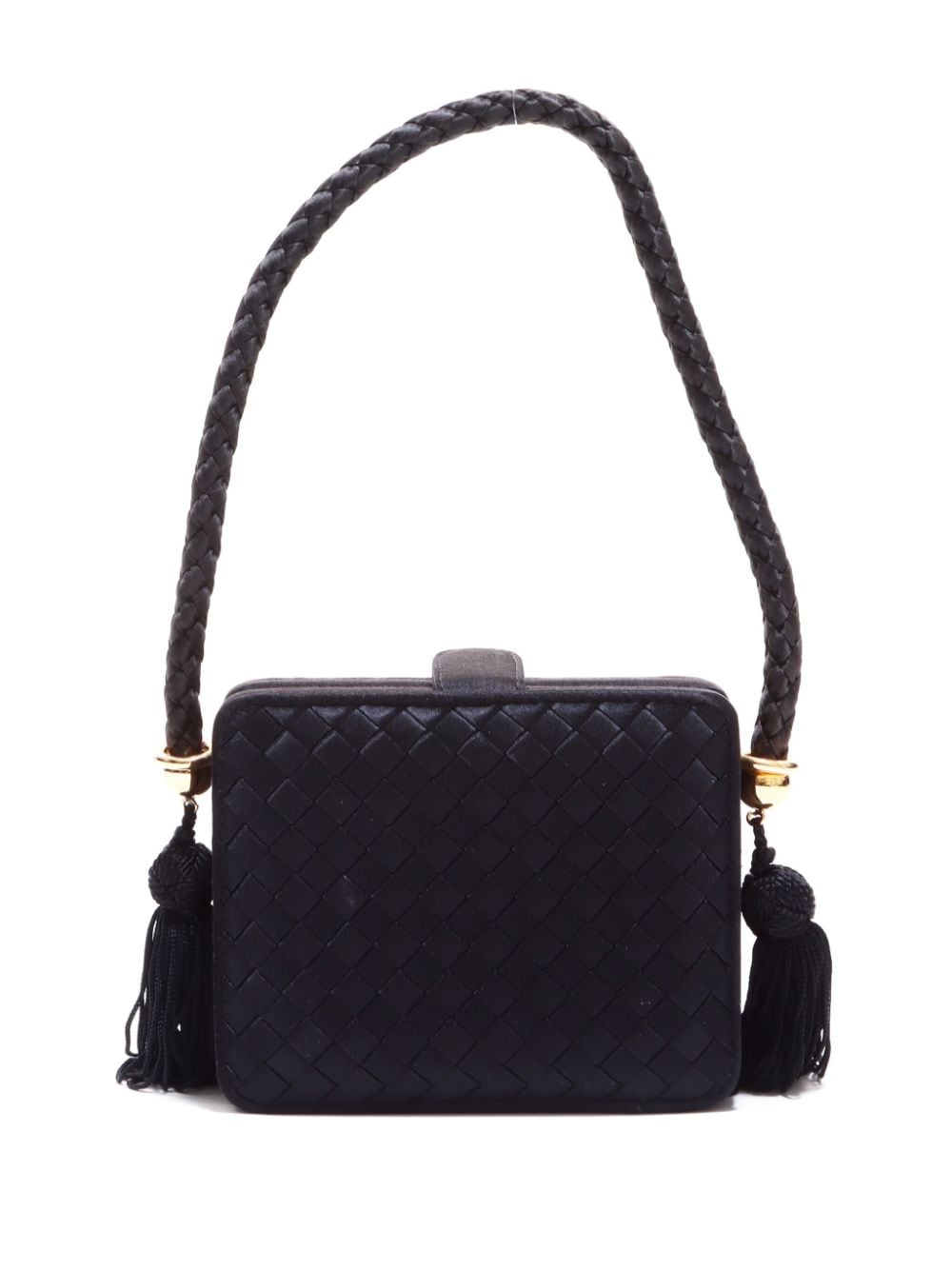 Bottega Veneta Pre-Owned mini intrecciato handbag - Zwart