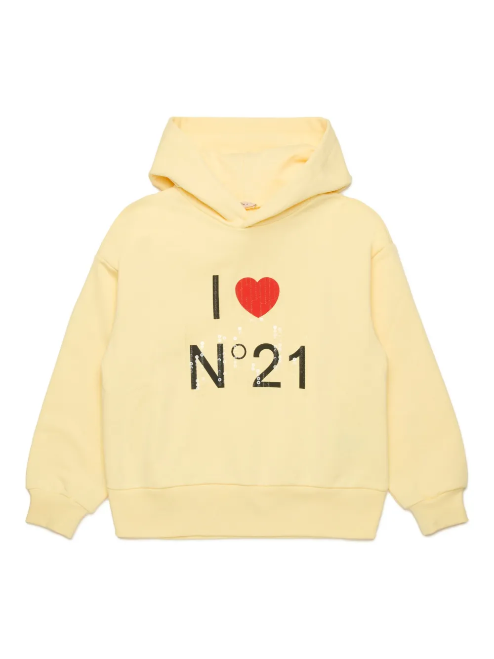 Nº21 Kids Felpa con cappuccio - Giallo